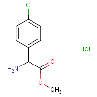 CAS:42718-19-4 | OR32590 | Methyl 2-amino-2-(4-chlorophenyl)acetate hydrochloride