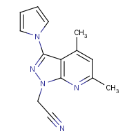 CAS:478047-23-3 | OR32777 | 2-[4,6-Dimethyl-3-(1H-pyrrol-1-yl)-1H-pyrazolo[3,4-b]pyridin-1-yl]acetonitrile