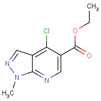 CAS:37801-57-3 | OR32911 | Ethyl 4-chloro-1-methyl-1H-pyrazolo[3,4-b]pyridine-5-carboxylate