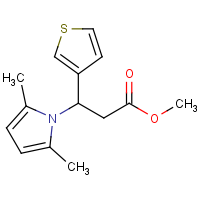 CAS: 866040-52-0 | OR32932 | Methyl 3-(2,5-dimethyl-1H-pyrrol-1-yl)-3-(thiophen-3-yl)propanoate