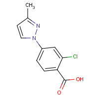 CAS: 220461-68-7 | OR33205 | 2-Chloro-4-(3-methyl-1H-pyrazol-1-yl)benzoic acid