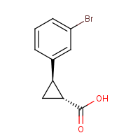 CAS: 1314323-94-8 | OR33305 | (1R)-2-(3-Bromophenyl)cyclopropane-1-carboxylic acid