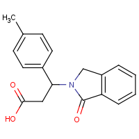 CAS:439095-70-2 | OR33400 | 3-(4-Methylphenyl)-3-(1-oxo-2,3-dihydro-1H-isoindol-2-yl)propanoic acid