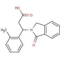 CAS:478249-82-0 | OR33401 | 3-(2-Methylphenyl)-3-(1-oxo-2,3-dihydro-1H-isoindol-2-yl)propanoic acid