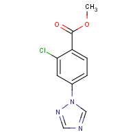 CAS: 220141-20-8 | OR33458 | Methyl 2-chloro-4-(1H-1,2,4-triazol-1-yl)benzoate