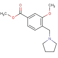 CAS: 193964-75-9 | OR33562 | Methyl 3-methoxy-4-[(pyrrolidin-1-yl)methyl]benzoate