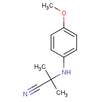 CAS: 893723-12-1 | OR33598 | 2-[(4-Methoxyphenyl)amino]-2-methylpropanenitrile