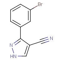 CAS: 1170378-39-8 | OR33620 | 3-(3-Bromophenyl)-1H-pyrazole-4-carbonitrile
