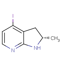 CAS: 2366997-19-3 | OR33656 | (2S)-4-Iodo-2-methyl-2,3-dihydro-1H-pyrrolo[2,3-b]pyridine