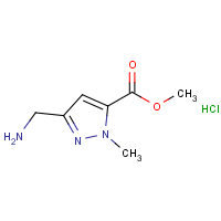 CAS: 2512193-21-2 | OR33660 | Methyl 5-(aminomethyl)-2-methyl-pyrazole-3-carboxylate hydrochloride