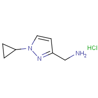 CAS: 2391987-09-8 | OR33662 | (1-Cyclopropylpyrazol-3-yl)methanamine hydrochloride