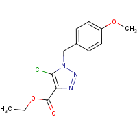 CAS:75020-42-7 | OR33686 | Ethyl 5-chloro-1-(4-methoxybenzyl)-1H-1,2,3-triazole-4-carboxylate