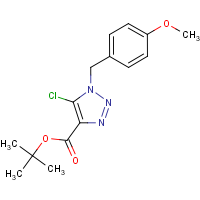 CAS:2367002-78-4 | OR33688 | tert-Butyl 5-chloro-1-(4-methoxybenzyl)-1H-1,2,3-triazole-4-carboxylate