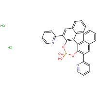 CAS:1706469-30-8 | OR340026 | (R)-3,3'-Di(pyridin-2-yl)-1,1'-binapthyl-2,2'-diyl hydrogenphosphate Dihydrochloride
