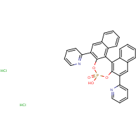 CAS:1706469-30-8 | OR340027 | (S)-3,3'-Di(pyridin-2-yl)-1,1'-binapthyl-2,2'-diyl hydrogenphosphate Dihydrochloride
