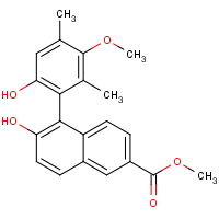 CAS: 1832513-71-9 | OR340069 | Methyl 6-hydroxy-5-(6-hydroxy-3-methoxy-2,4-dimethylphenyl)-2-naphthoate