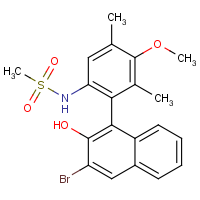 CAS: 1832514-09-6 | OR340075 | 1-(6-(Methylsulfonamido)-3-methoxy-2,4-dimethylphenyl)-3-bromonaphthalen-2-ol