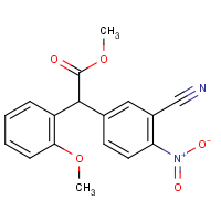 CAS: 1980045-02-0 | OR340144 | Methyl 2-(3-cyano-4-nitrophenyl)-2-(2-methoxyphenyl)acetate