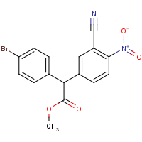 CAS: 1923065-88-6 | OR340146 | Methyl 2-(3-cyano-4-nitrophenyl)-2-(4-bromophenyl)acetate