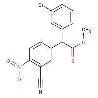 CAS: 1980039-05-1 | OR340147 | Methyl 2-(3-cyano-4-nitrophenyl)-2-(3-bromophenyl)acetate