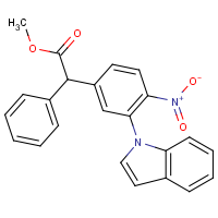 CAS: 1980040-15-0 | OR340150 | Methyl 2-(3-(1H-indol-1-yl)-4-nitrophenyl)-2-phenylacetate