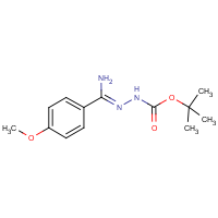 CAS: 1053655-73-4 | OR346005 | N'-[1-Amino-1-(4-methoxyphenyl)methylidene]hydrazinecarboxylic acid tert-butyl ester