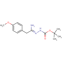 CAS: 1053655-79-0 | OR346008 | N'-[1-Amino-2-(4-methoxyphenyl)ethylidene]hydrazinecarboxylic acid tert-butyl ester