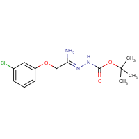CAS:1053655-83-6 | OR346010 | N'-[1-Amino-2-(3-chlorophenoxy)ethylidene]hydrazinecarboxylic acid tert-butyl ester