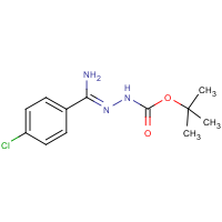 CAS:1053656-11-3 | OR346017 | N'-[1-Amino-1-(4-chlorophenyl)methylidene]hydrazinecarboxylic acid tert-butyl ester