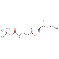 CAS:652158-82-2 | OR346023 | Ethyl 5-(2-tert-butyloxycarbonylaminoethyl)-[1,2,4]oxadiazole-3-carboxylate