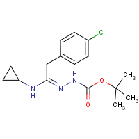 CAS: 1053657-43-4 | OR346037 | N'-[2-(4-Chlorophenyl)-1-cyclopropylaminoethylidene]hydrazinecarboxylic acid tert-butyl ester