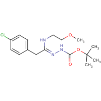 CAS: 1053657-53-6 | OR346039 | N'-[2-(4-Chloro-phenyl)-1-(2-methoxyethylamino)ethylidene]hydrazinecarboxylic acid tert-butyl ester