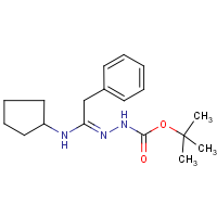 CAS:1053657-66-1 | OR346042 | N'-[1-Cyclopentylamino-2-phenylethylidene]hydrazinecarboxylic acid tert-butyl ester