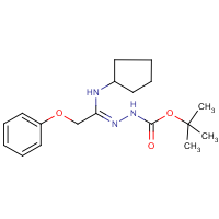 CAS:1053657-97-8 | OR346046 | N'-[1-Cyclopentylamino-2-phenoxyethylidene]hydrazinecarboxylic acid tert-butyl ester