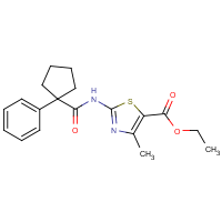 CAS:1024162-41-1 | OR346208 | 4-Methyl-2-[(1-phenyl-cyclopentanecarbonyl)-amino]-thiazole-5-carboxylic acid ethyl ester