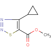 CAS:183303-75-5 | OR346233 | 4-Cyclopropyl-[1,2,3]thiadiazole-5-carboxylic acid methyl ester