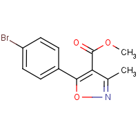 CAS: 1228689-61-9 | OR346262 | 5-(4-Bromo-phenyl)-3-methyl-isoxazole-4-carboxylic acid methyl ester