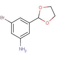 CAS:936844-19-8 | OR346555 | 3-Bromo-5-(1,3-dioxolan-2-yl)phenylamine