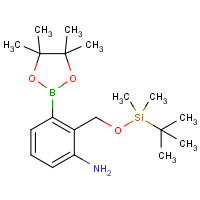 CAS:1147531-06-3 | OR350381 | 2-(((tert-Butyldimethylsilyl)oxy)methyl)-3-(4,4,5,5-tetramethyl-1,3,2-dioxaborolan-2-yl)aniline