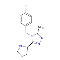 CAS: 1140495-90-4 | OR350453 | 4-(4-Chlorobenzyl)-3-methyl-5-((R)-pyrrolidin-2-yl)-4H-1,2,4-triazole