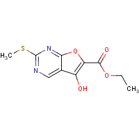CAS: 62094-70-6 | OR350481 | Ethyl 5-hydroxy-2-methylsulfanylfuro[2,3-d]pyrimidine-6-carboxylate