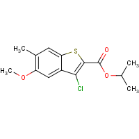 CAS: 1056047-21-2 | OR350498 | Isopropyl 3-chloro-5-methoxy-6-methylbenzo[b]thiophene-2-carboxylate