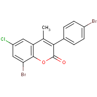CAS: 332104-45-7 | OR351180 | 8-Bromo-3-(4?-bromophenyl)-6-chloro-4-methylcoumarin