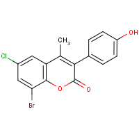 CAS:331821-16-0 | OR351182 | 8-Bromo-6-chloro-3-(4?-hydroxyphenyl)-4-methylcoumarin