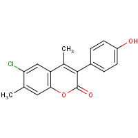 CAS:331821-39-7 | OR351184 | 6-Chloro-4,7-dimethyl-3-(4?-hydroxyphenyl)coumarin