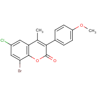 CAS: 332104-24-2 | OR351191 | 8-Bromo-6-chloro-3-(4?-methoxyphenyl)-4-methylcoumarin