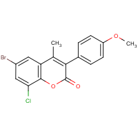 CAS:332104-23-1 | OR351192 | 6-Bromo-8-chloro-3-(4?-methoxyphenyl)-4-methylcoumarin