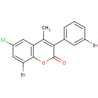 CAS: 720676-29-9 | OR351270 | 8-Bromo-3-(3?-bromophenyl)-6-chloro-4-methylcoumarin