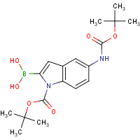 CAS:913388-66-6 | OR360559 | 1H-Indole-1-carboxylic acid,2-borono-5-[[(1,1-dimethylethoxy)carbonyl]amino]-,1-(1,1-dimethylethyl)