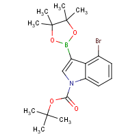 CAS: 1256360-01-6 | OR360713 | 1-BOC-4-bromoindole-3-boronic acid, pinacol ester